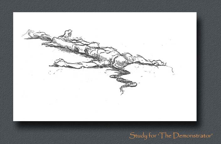 Drawings and Studies, Pastels, 1915, Horizon Weekly, Illustration, Surealism