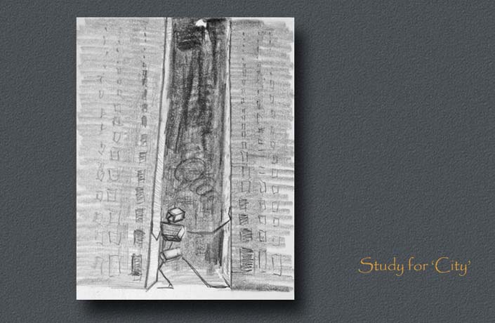 Drawings and Studies, Pastels, 1915, Horizon Weekly, Illustration, Surealism