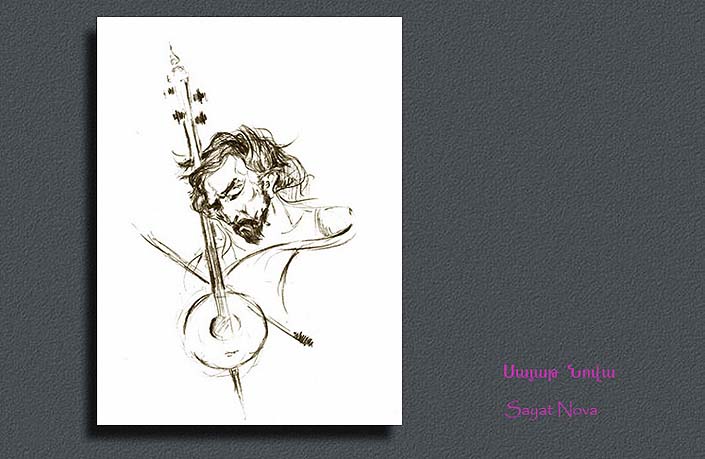 Drawings and Studies, Pastels, 1915, Horizon Weekly, Illustration, Surealism,Sayat Nova