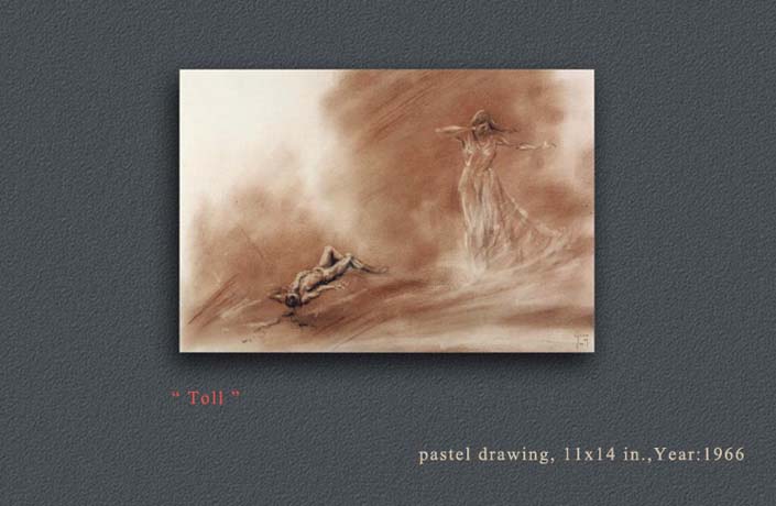 Drawings and Studies, Pastels, 1915, Horizon Weekly, Illustration, Surealism