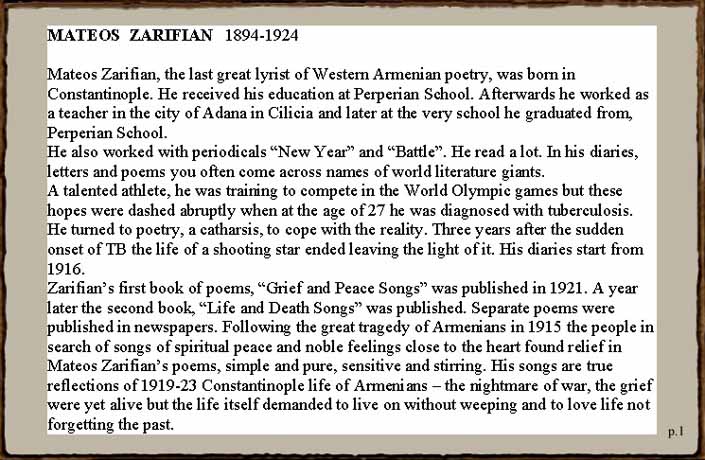 Armenian Poem Mateos Zarifian The Fool Drawings Pen and Ink Illustration