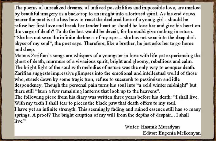 Armenian Poem Mateos Zarifian The Fool Drawings Pen and Ink Illustration